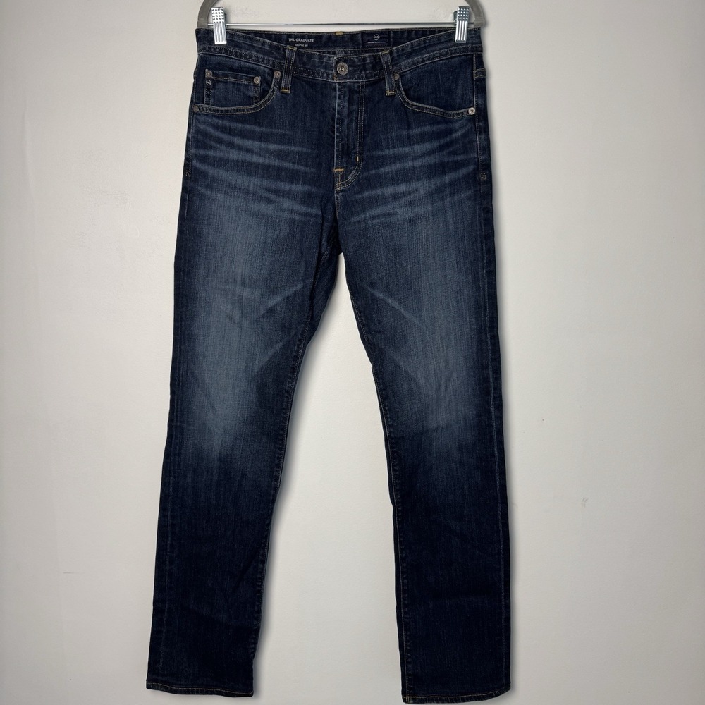 AG Adriano Goldschmied Jeans The Graduate Tailored Leg Mens Sz 31x34 Medium Wash